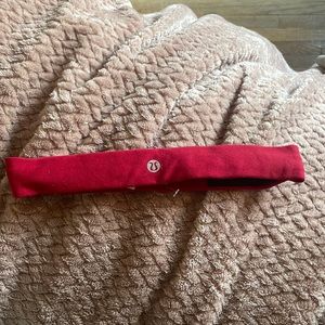 LuluLemon athletica accessories red headband OS